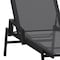 Flash Furniture Black/Black Adjustable Chaise Lounge with Arms JJ-LC323-BLK-BLK-GG - alternate 5